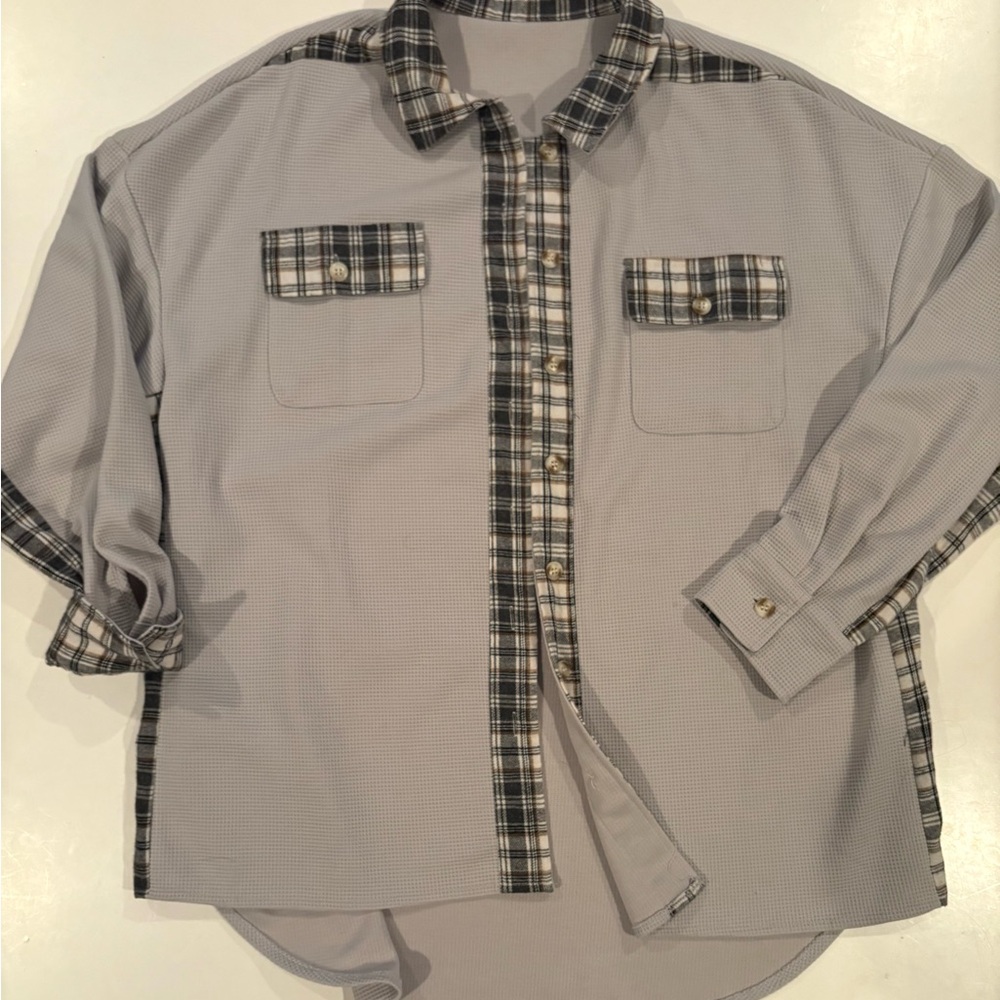 Women's Plaid Button Down Shirt